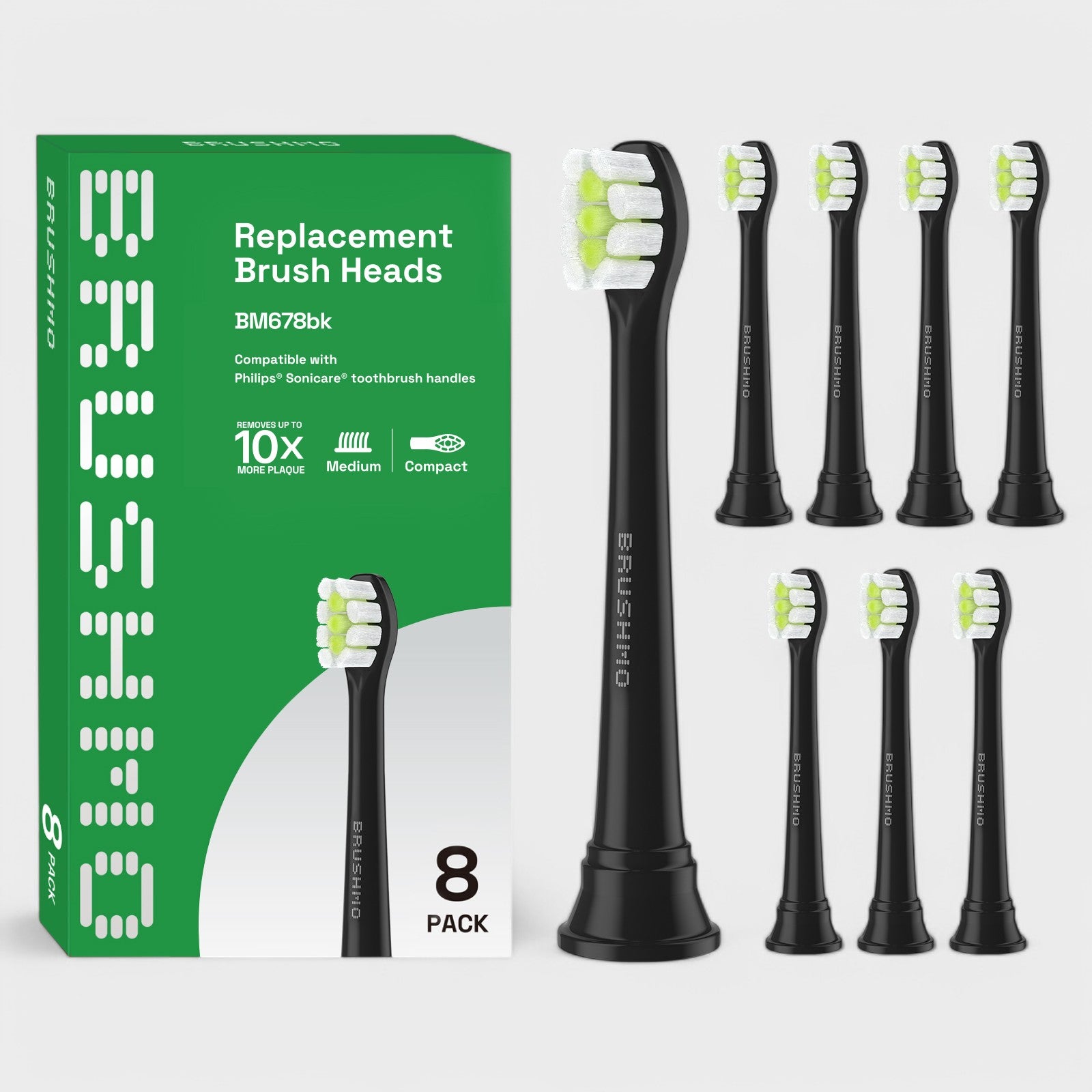 ホワイトニング ブラシヘッド BM678 コンパクトサイズ 8本入