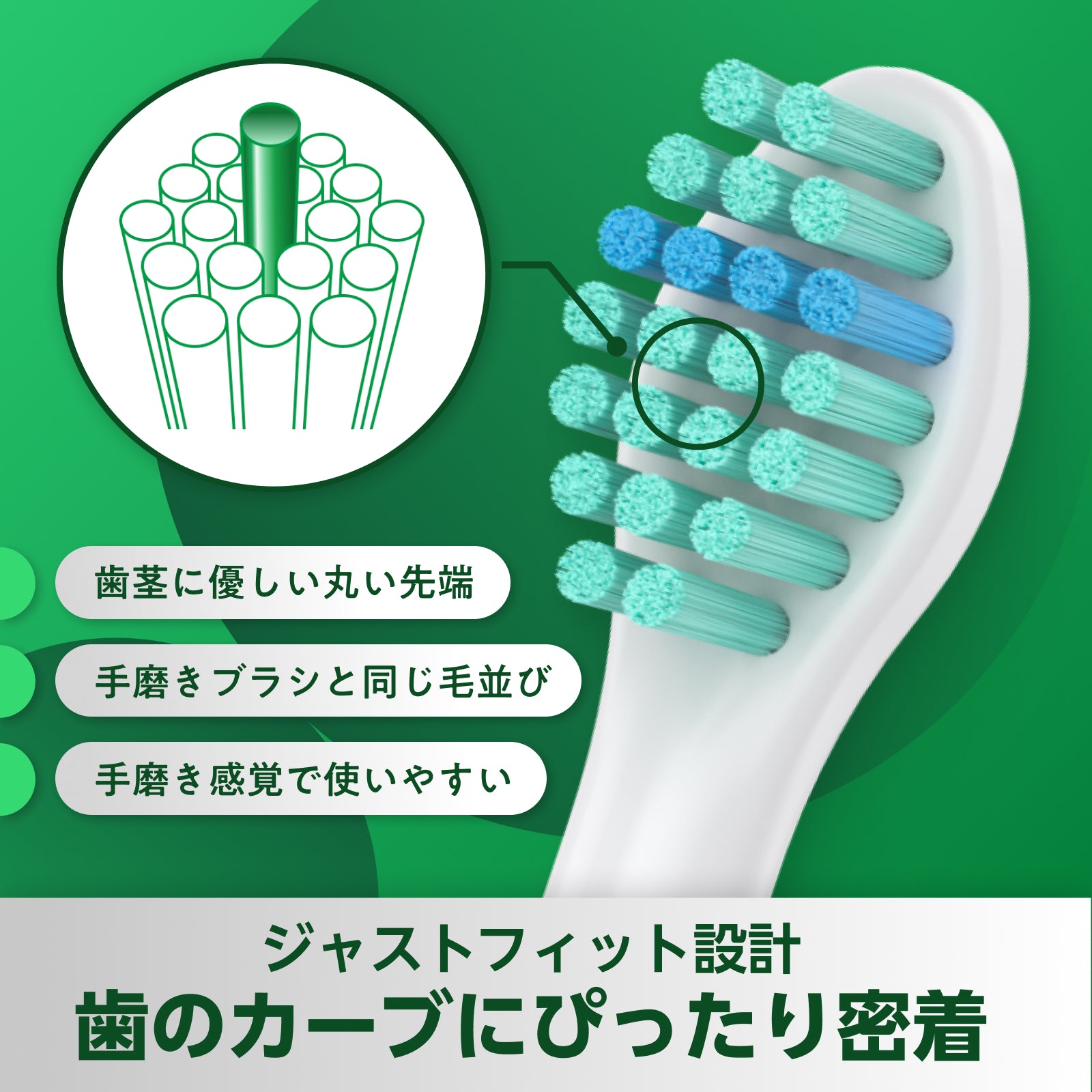トータルクリーン ブラシヘッド BM628 コンパクトサイズ 8本入