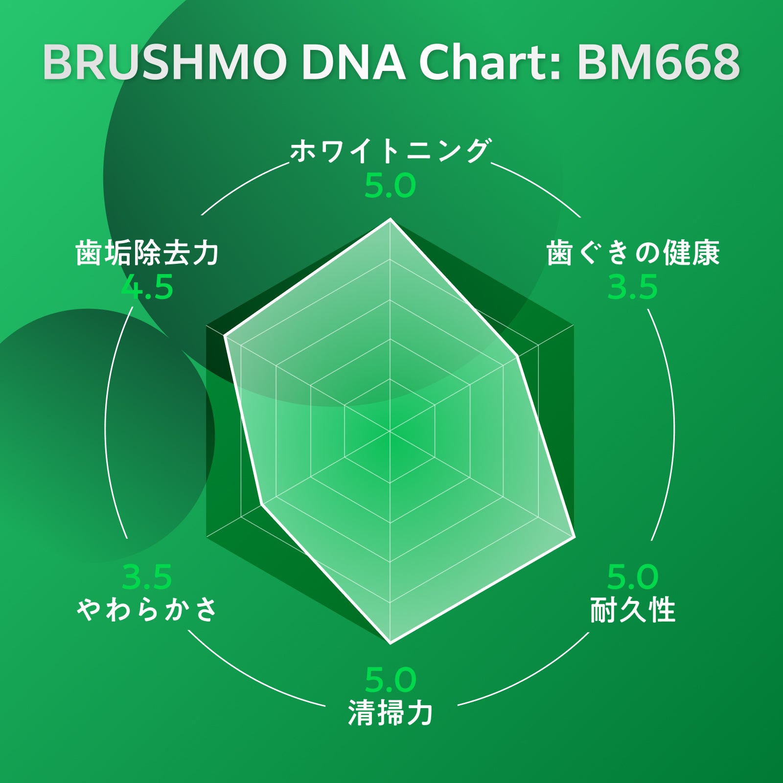 ホワイトニング ブラシヘッド BM668 レギュラーサイズ 8本入
